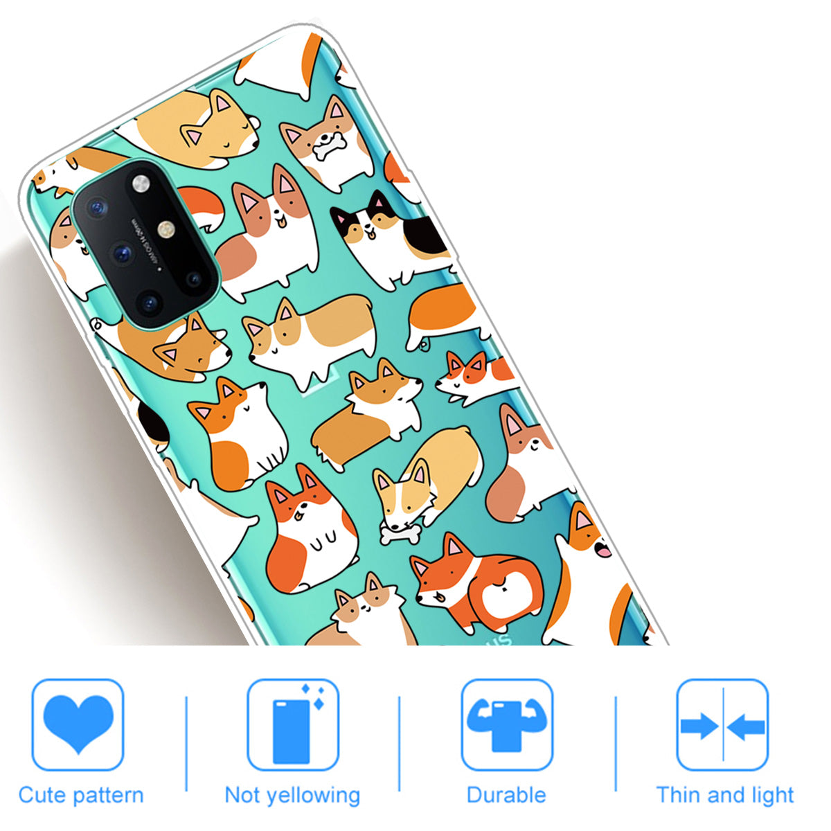 Pattern Printing Soft TPU Mobile Phone Shell for OnePlus 8T