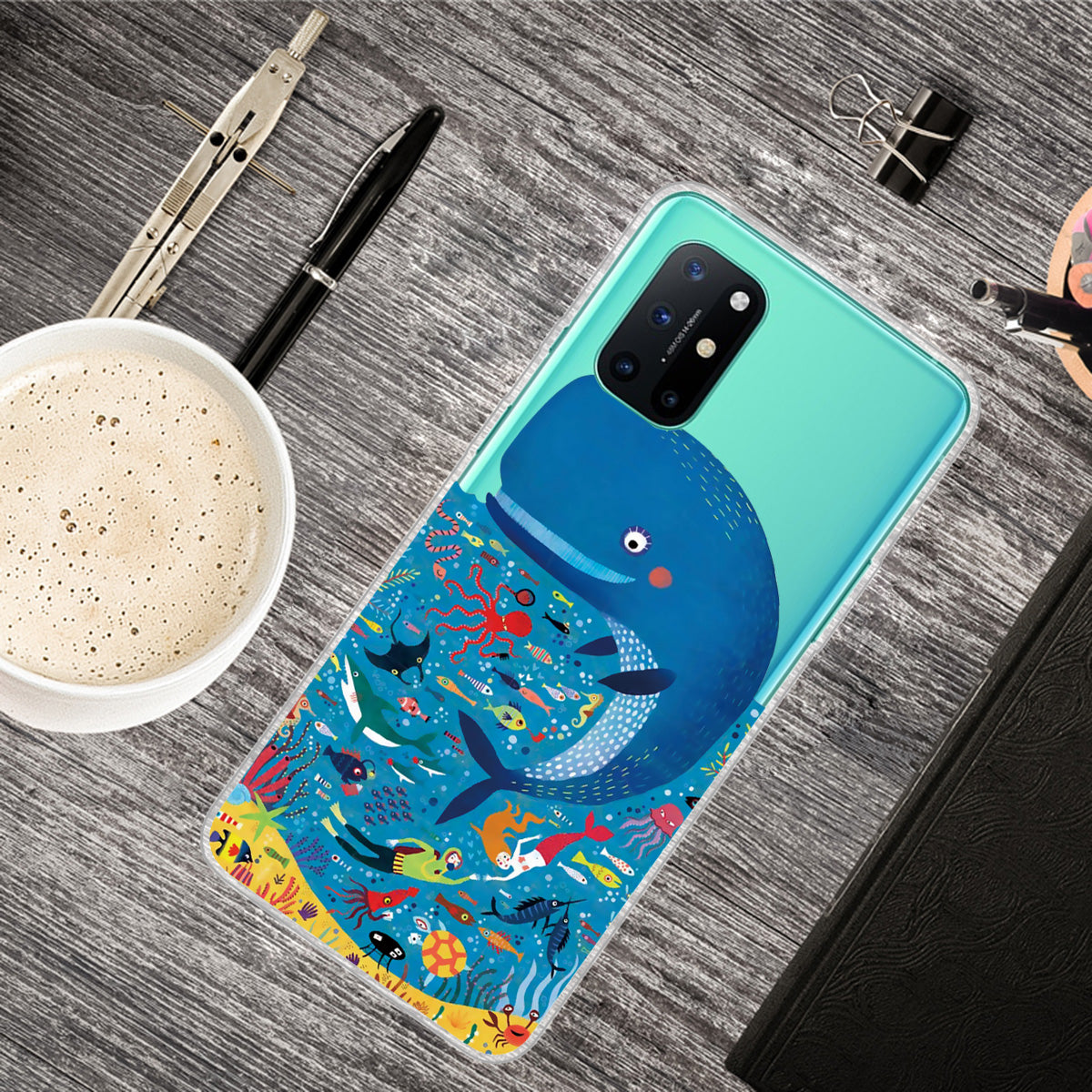 Pattern Printing Soft TPU Mobile Phone Shell for OnePlus 8T