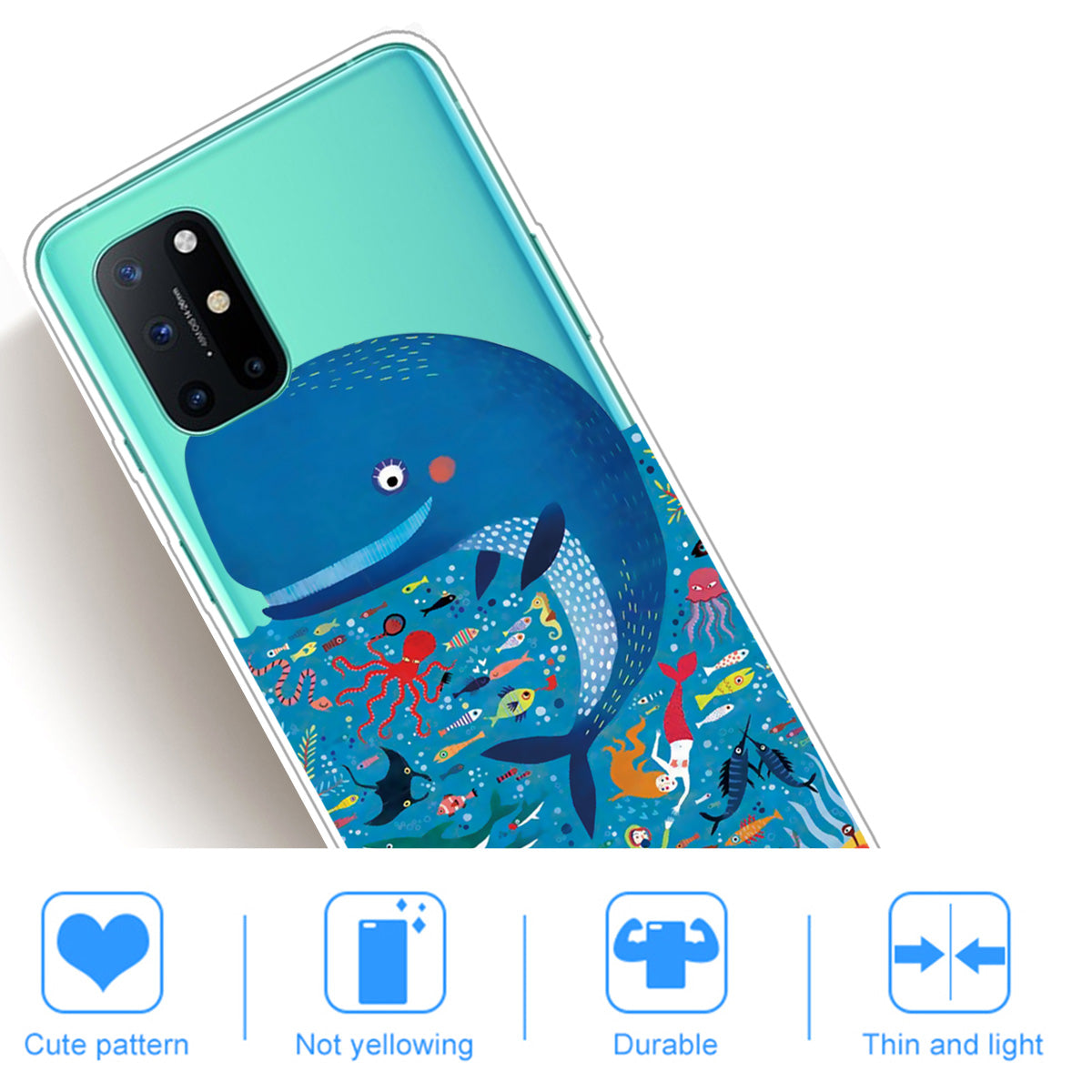 Pattern Printing Soft TPU Mobile Phone Shell for OnePlus 8T