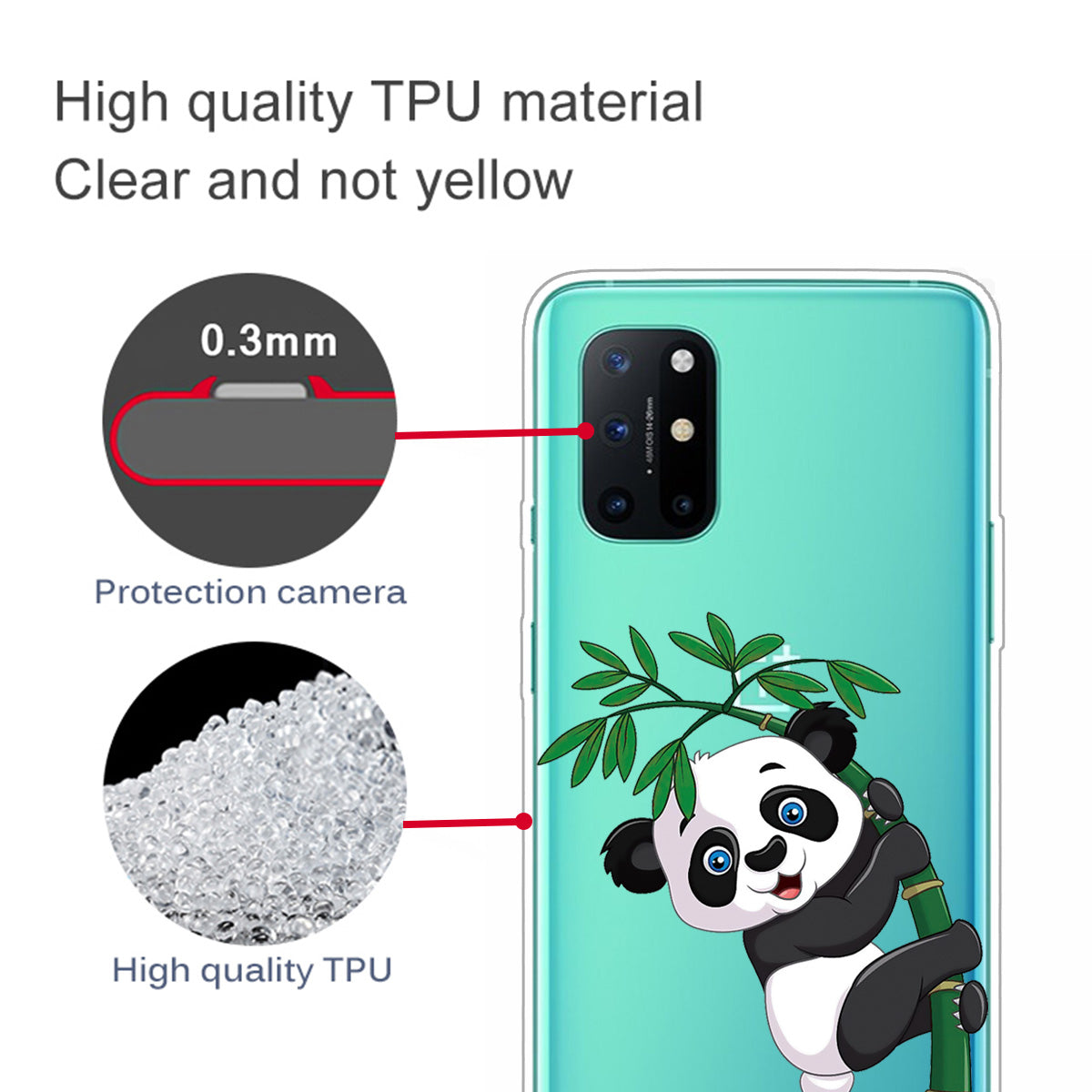 Pattern Printing Soft TPU Mobile Phone Shell for OnePlus 8T