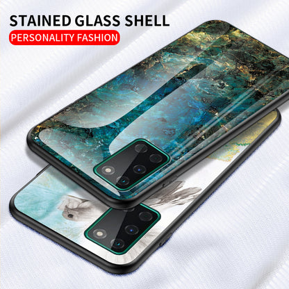 Marble Grain Pattern Tempered Glass PC + TPU Combo Case for OnePlus 8T