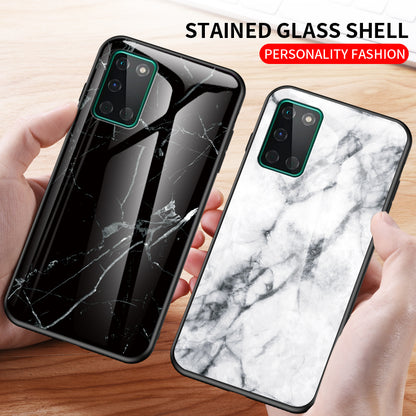 Marble Grain Pattern Tempered Glass PC + TPU Combo Case for OnePlus 8T