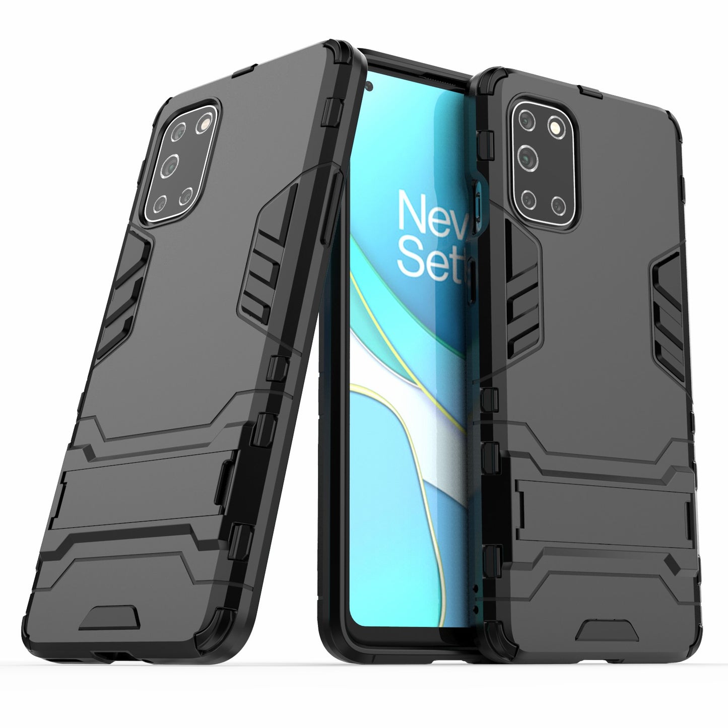 2 in 1 PC + TPU Mobile Phone Cover with Kickstand for OnePlus 8T