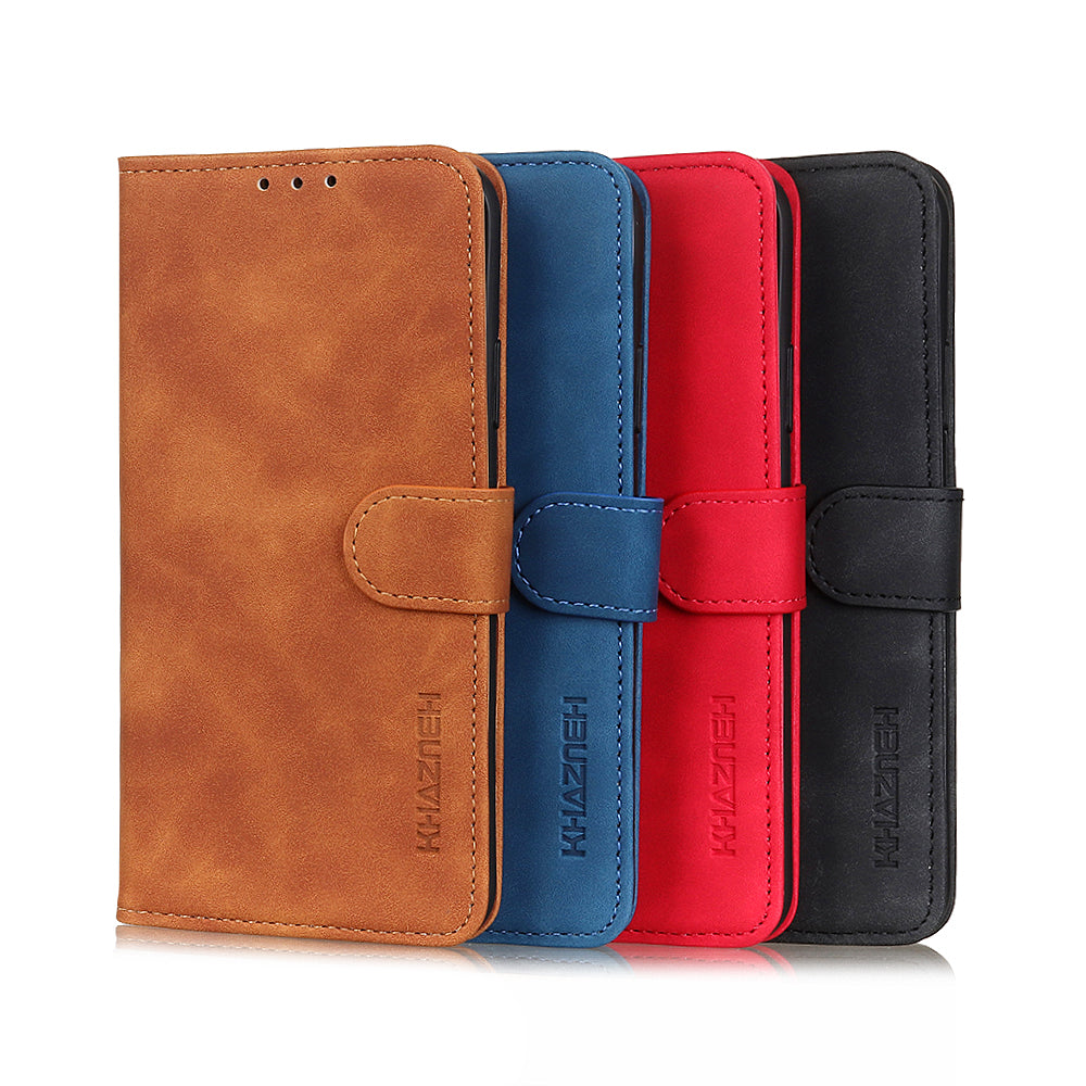 KHAZNEH Phone Cover for OnePlus 8T Retro Flip Leather Wallet Shell