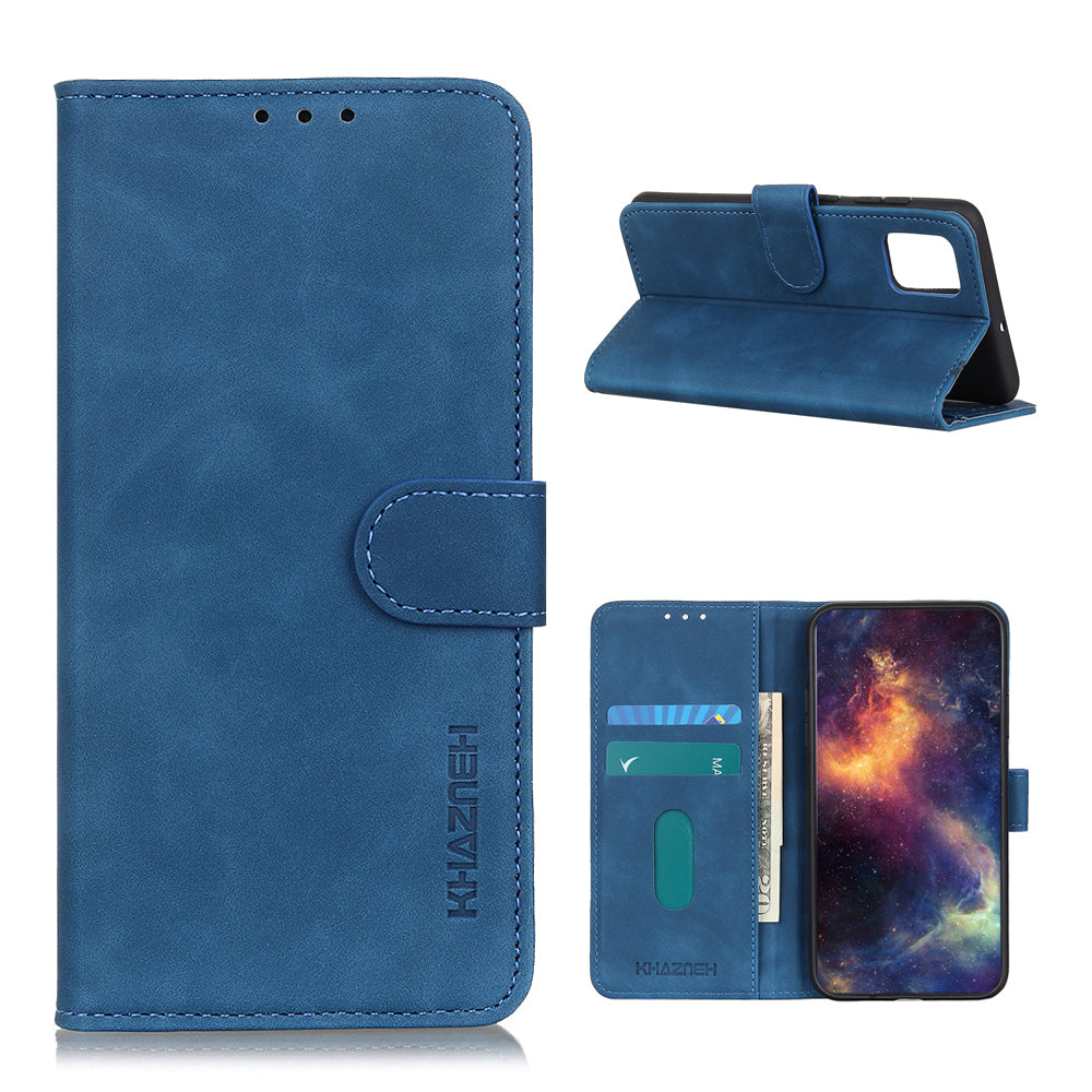 KHAZNEH Phone Cover for OnePlus 8T Retro Flip Leather Wallet Shell