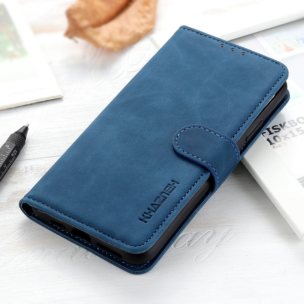 KHAZNEH Phone Cover for OnePlus 8T Retro Flip Leather Wallet Shell