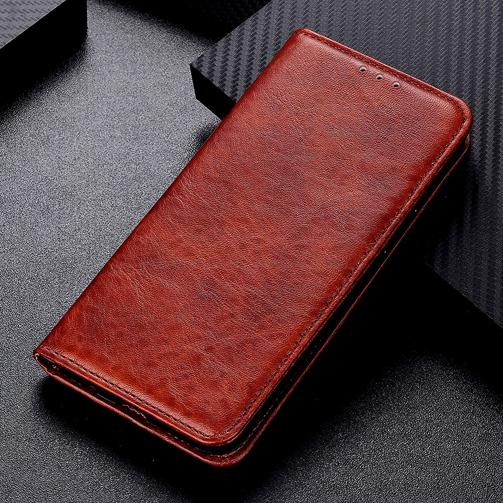 Auto-absorbed Crazy Horse Texture Case for OnePlus 8T Split Leather Wallet Shell