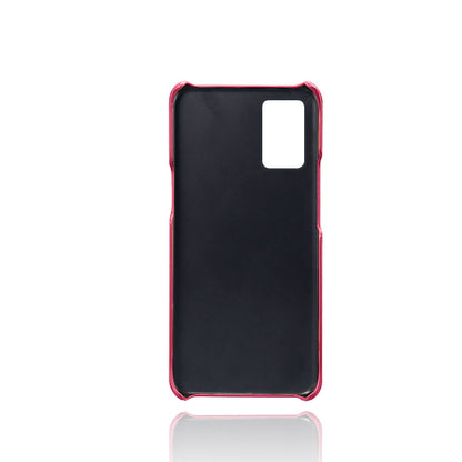 KSQ Double Card Slots PU Leather Coated Hard PC Mobile Phone Cover for OnePlus 8T