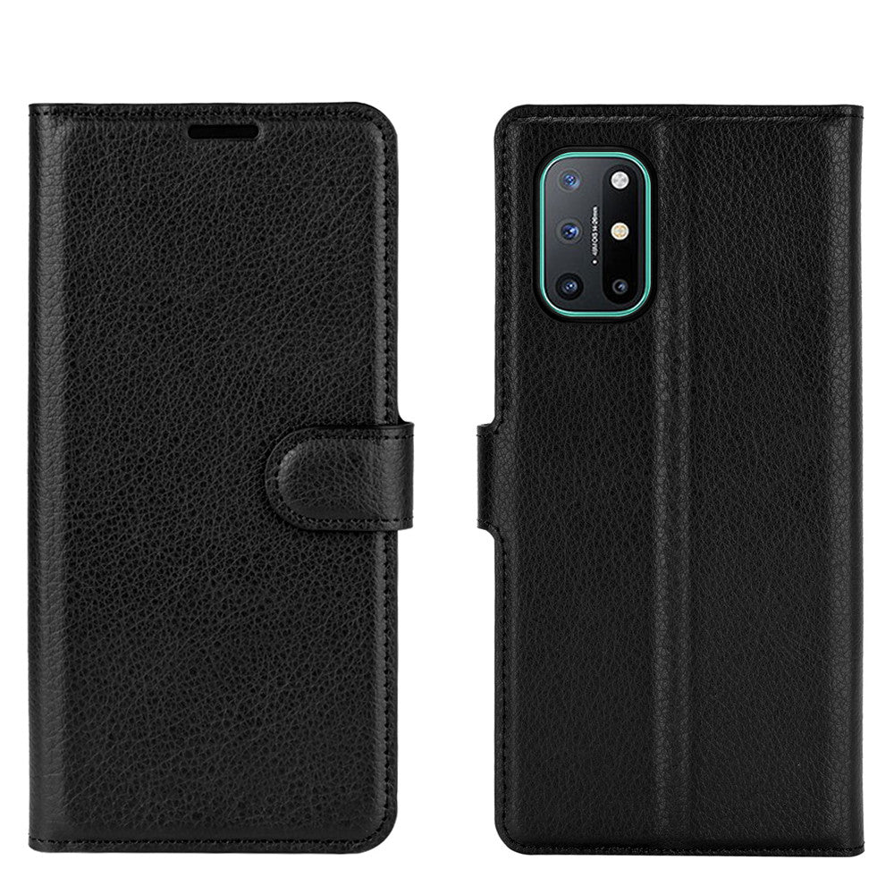 Litchi Texture Leather Wallet Protective Phone Casing for OnePlus 8T