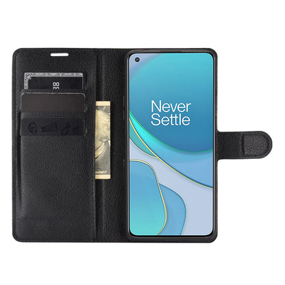 Litchi Texture Leather Wallet Protective Phone Casing for OnePlus 8T