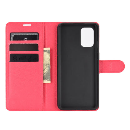 Litchi Texture Leather Wallet Protective Phone Casing for OnePlus 8T