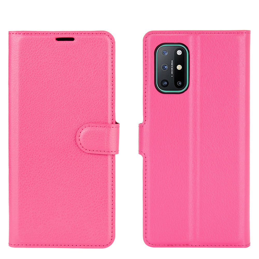 Litchi Texture Leather Wallet Protective Phone Casing for OnePlus 8T