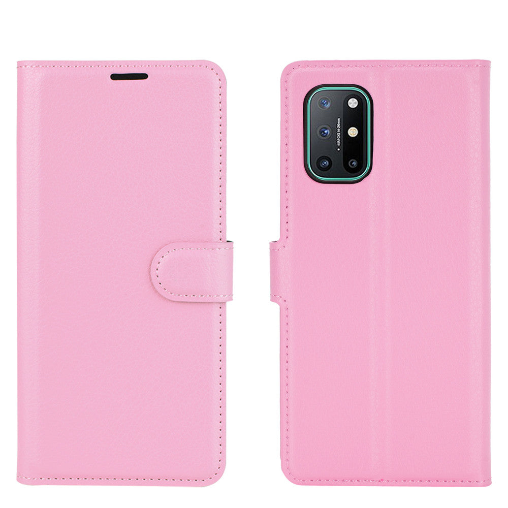 Litchi Texture Leather Wallet Protective Phone Casing for OnePlus 8T