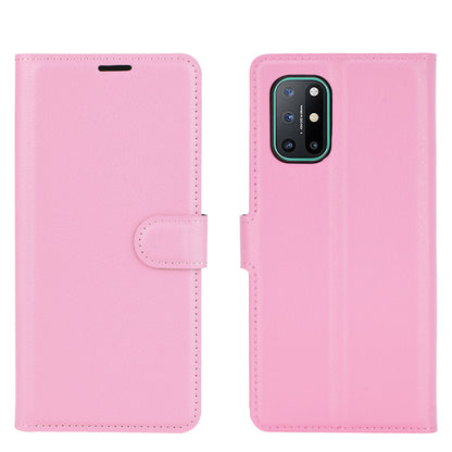 Litchi Texture Leather Wallet Protective Phone Casing for OnePlus 8T