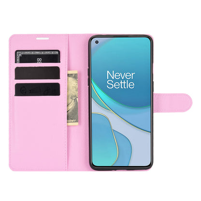 Litchi Texture Leather Wallet Protective Phone Casing for OnePlus 8T