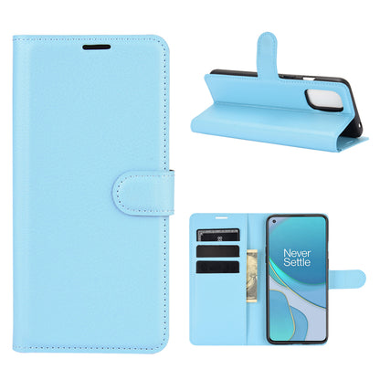 Litchi Texture Leather Wallet Protective Phone Casing for OnePlus 8T