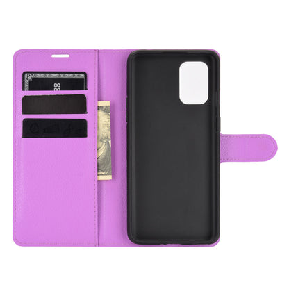 Litchi Texture Leather Wallet Protective Phone Casing for OnePlus 8T