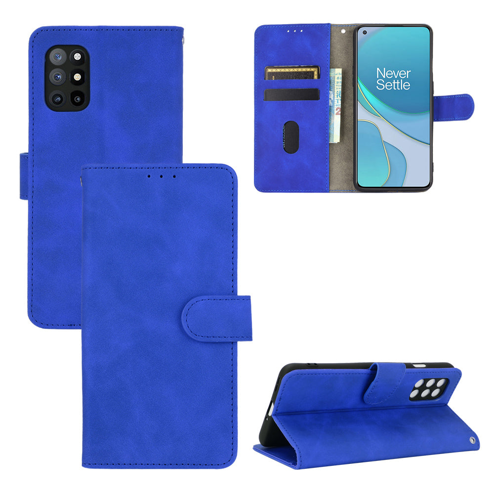 For OnePlus 8T Skin-touch PU Leather Wallet Case with Stand