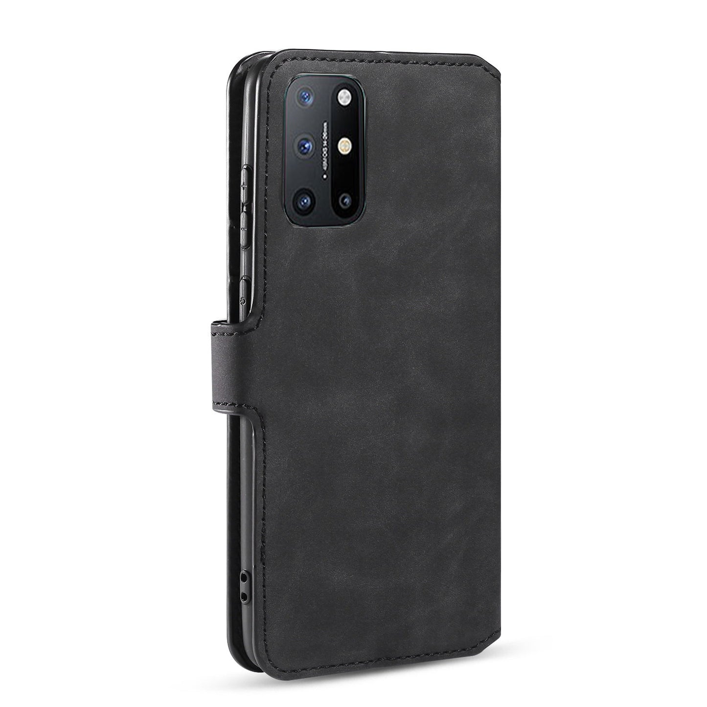 DG.MING Retro Style Leather Wallet Shell for OnePlus 8T