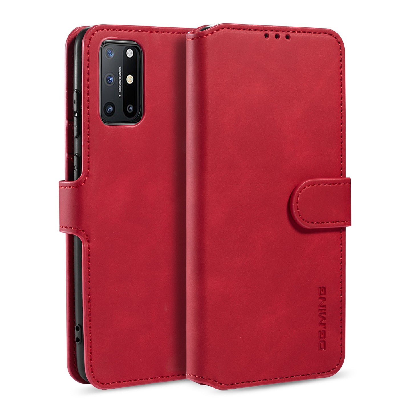 DG.MING Retro Style Leather Wallet Shell for OnePlus 8T