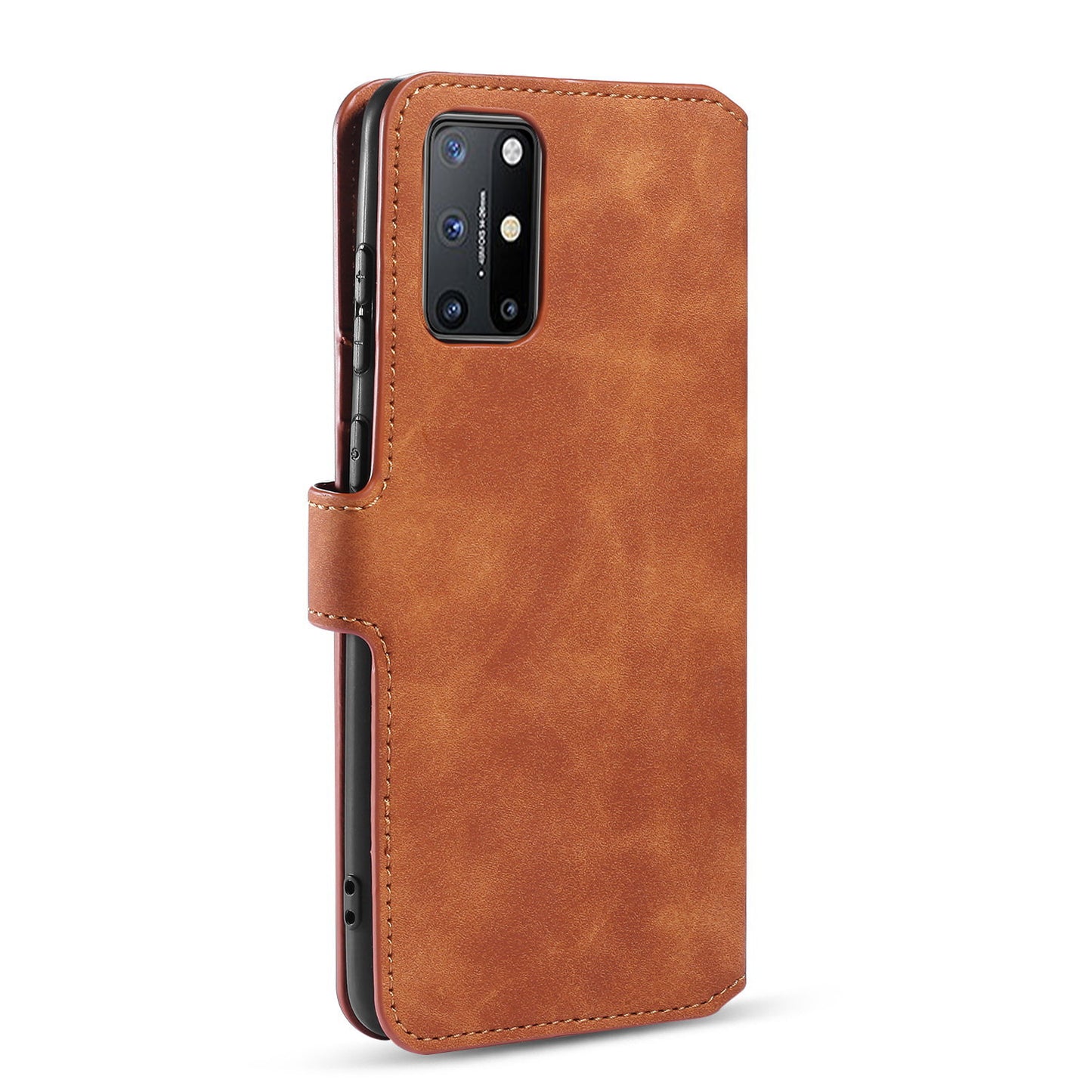 DG.MING Retro Style Leather Wallet Shell for OnePlus 8T