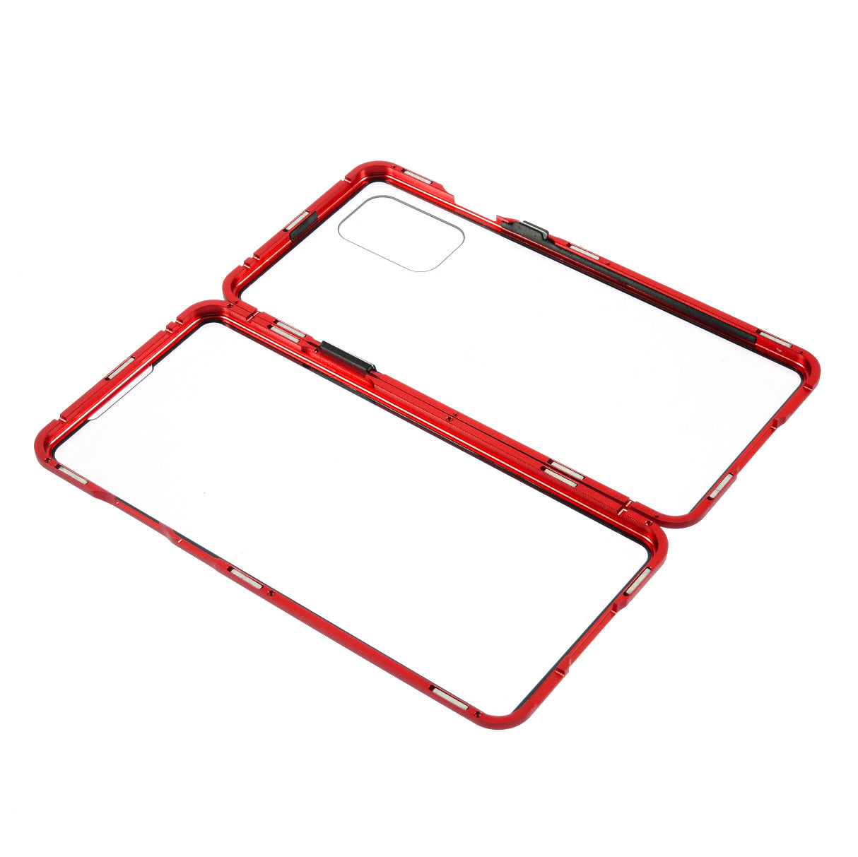 Double-sided Tempered Glass + Magnetic Adsorption Metal Frame Protection Phone Cover for OnePlus 8T