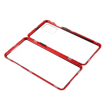 Double-sided Tempered Glass + Magnetic Adsorption Metal Frame Protection Phone Cover for OnePlus 8T