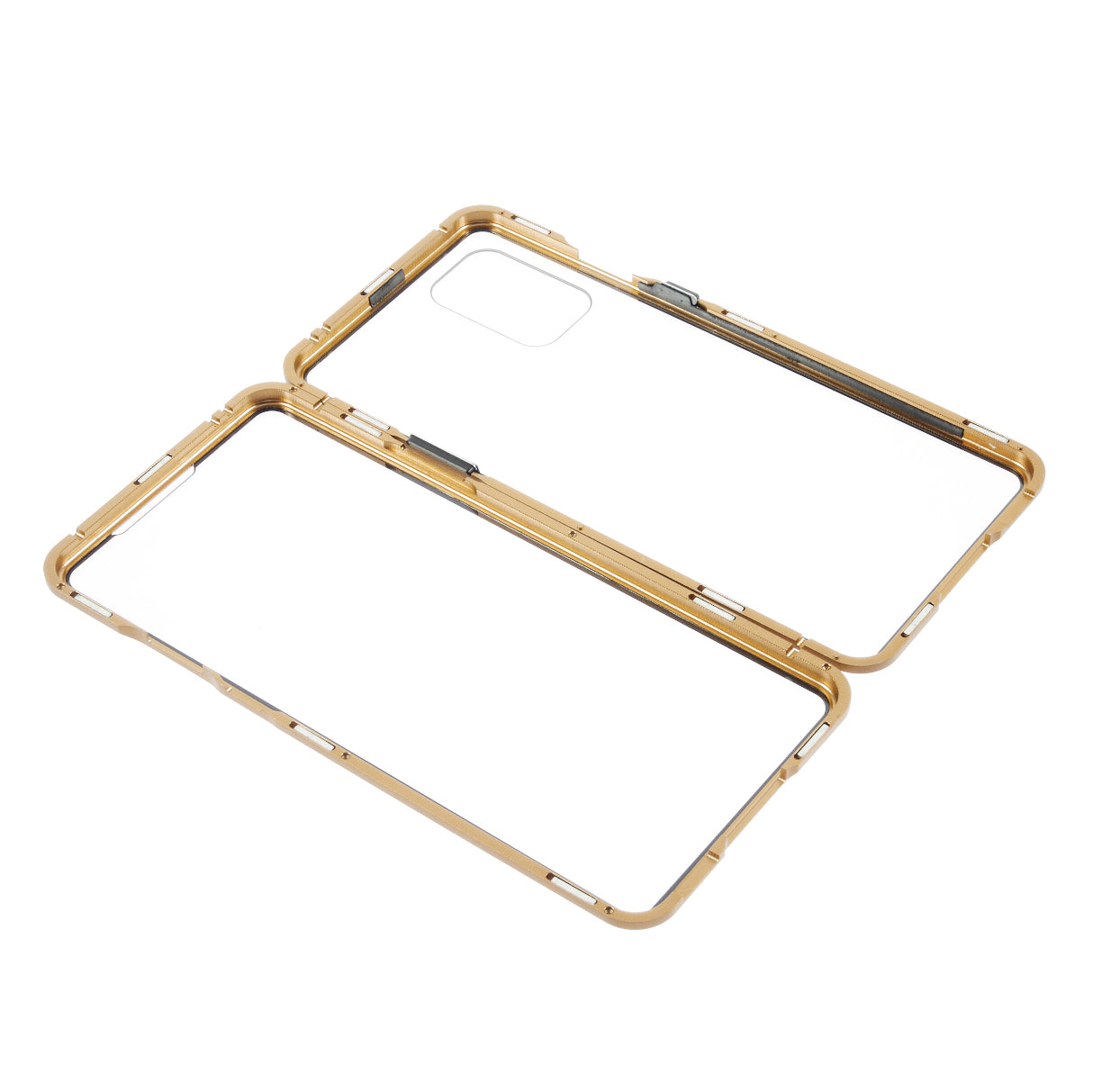 Double-sided Tempered Glass + Magnetic Adsorption Metal Frame Protection Phone Cover for OnePlus 8T