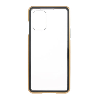 Double-sided Tempered Glass + Magnetic Adsorption Metal Frame Protection Phone Cover for OnePlus 8T