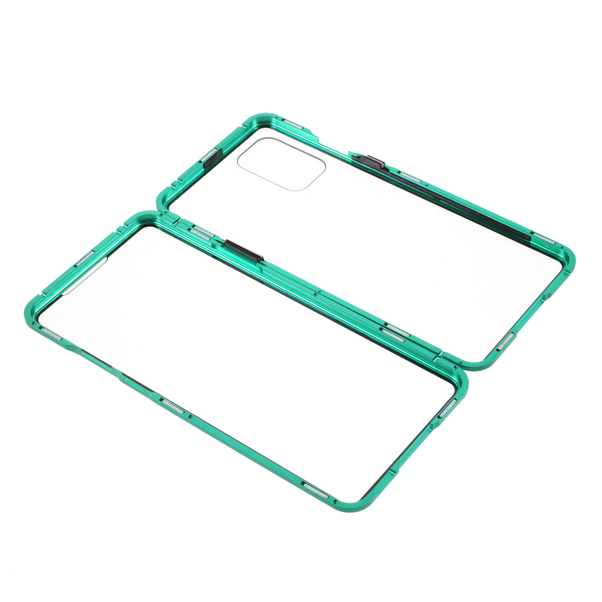 Double-sided Tempered Glass + Magnetic Adsorption Metal Frame Protection Phone Cover for OnePlus 8T