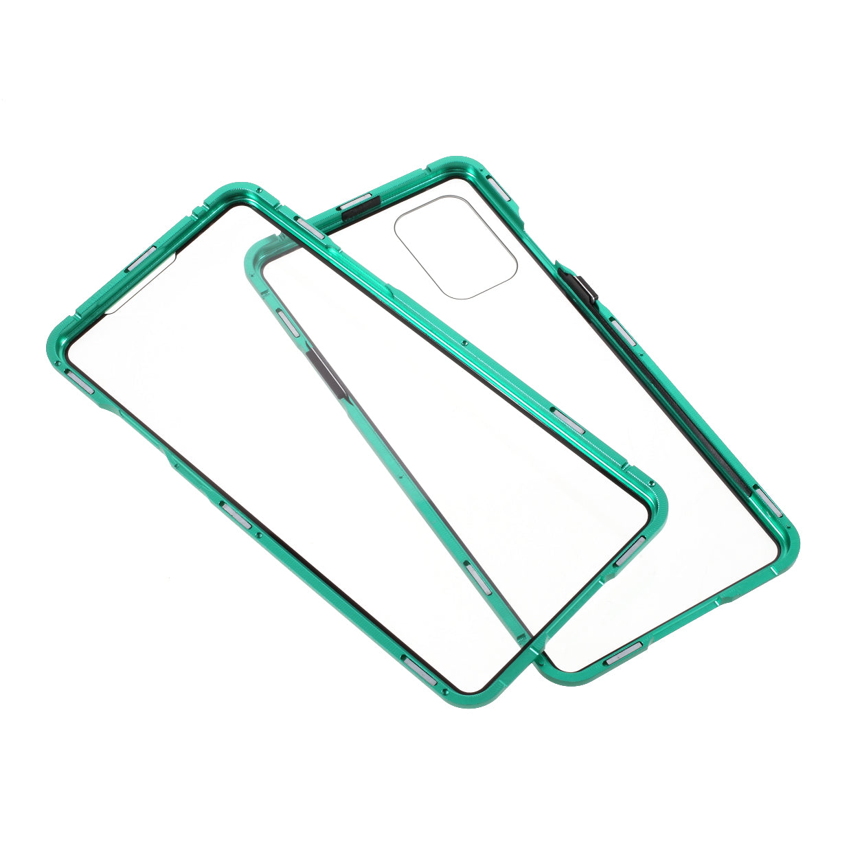 Double-sided Tempered Glass + Magnetic Adsorption Metal Frame Protection Phone Cover for OnePlus 8T