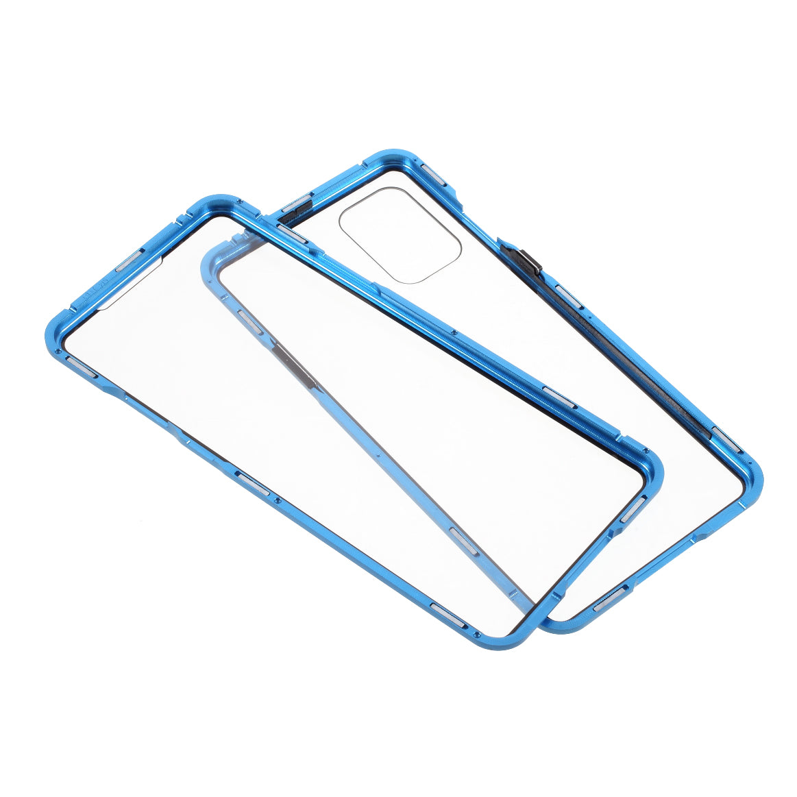 Double-sided Tempered Glass + Magnetic Adsorption Metal Frame Protection Phone Cover for OnePlus 8T