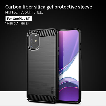 MOFI Soft TPU Carbon Fiber Back Case for OnePlus 8T