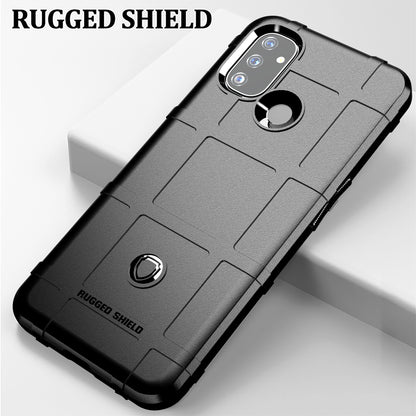 Rugged Shield Square Grid Texture TPU Phone Cover for OnePlus Nord N100