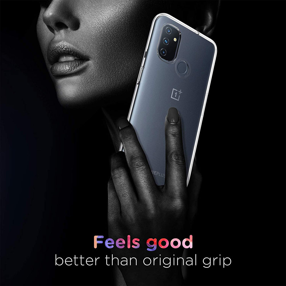 Anti-fingerprint Crystal Clear Case for OnePlus Nord N100, Soft Skin TPU Protective Phone Cover