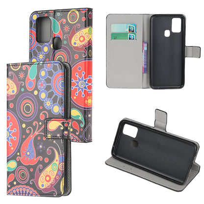 Phone Cover for OnePlus Nord N100 Pattern Printing Wallet Leather Case