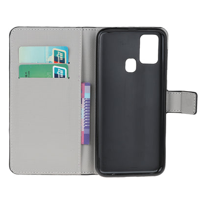 Phone Cover for OnePlus Nord N100 Pattern Printing Wallet Leather Case