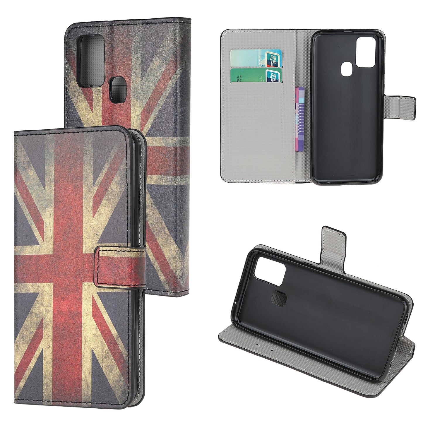 Phone Cover for OnePlus Nord N100 Pattern Printing Wallet Leather Case