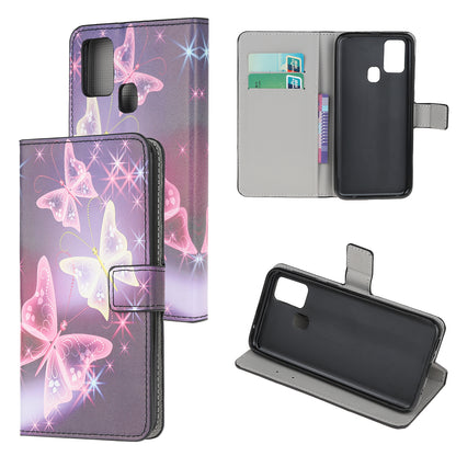 Phone Cover for OnePlus Nord N100 Pattern Printing Wallet Leather Case