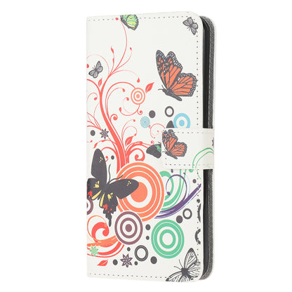 Phone Cover for OnePlus Nord N100 Pattern Printing Wallet Leather Case