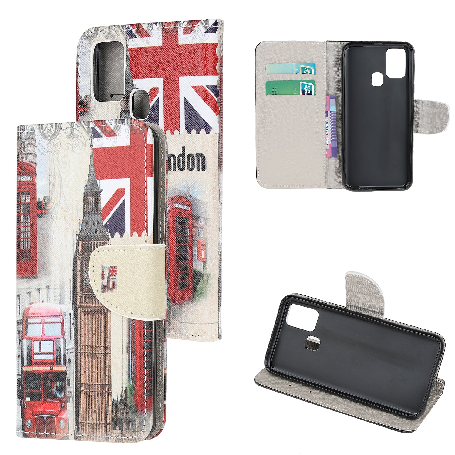 Patterned Cross Texture Protector for OnePlus Nord N100 Leather Wallet Case