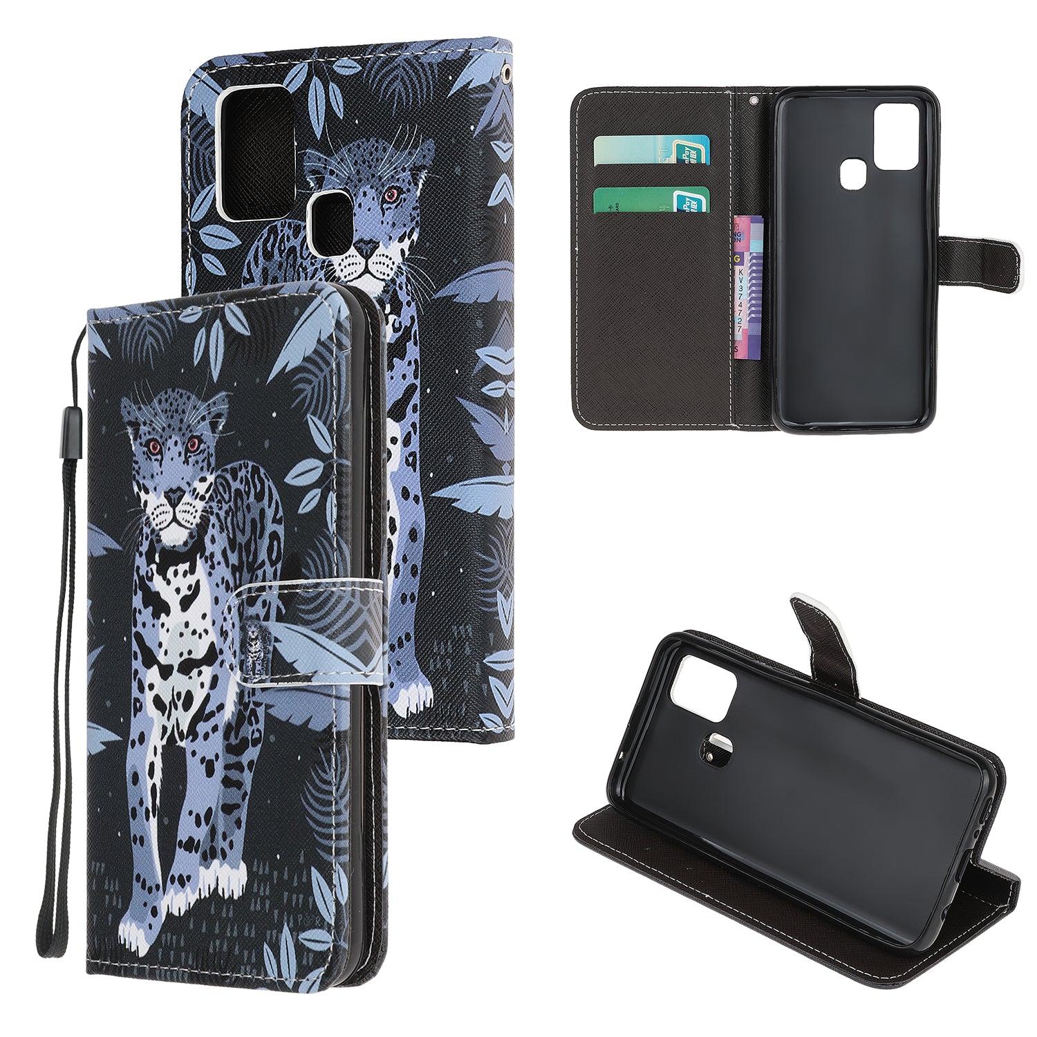 Cross Texture Pattern Printing Leather Wallet Stand Cover with Strap for 	OnePlus Nord N10 5G