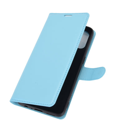 Litchi Texture Wallet Stand Leather Cover Shell for OnePlus Nord N10 5G with Flexible TPU Inner Case