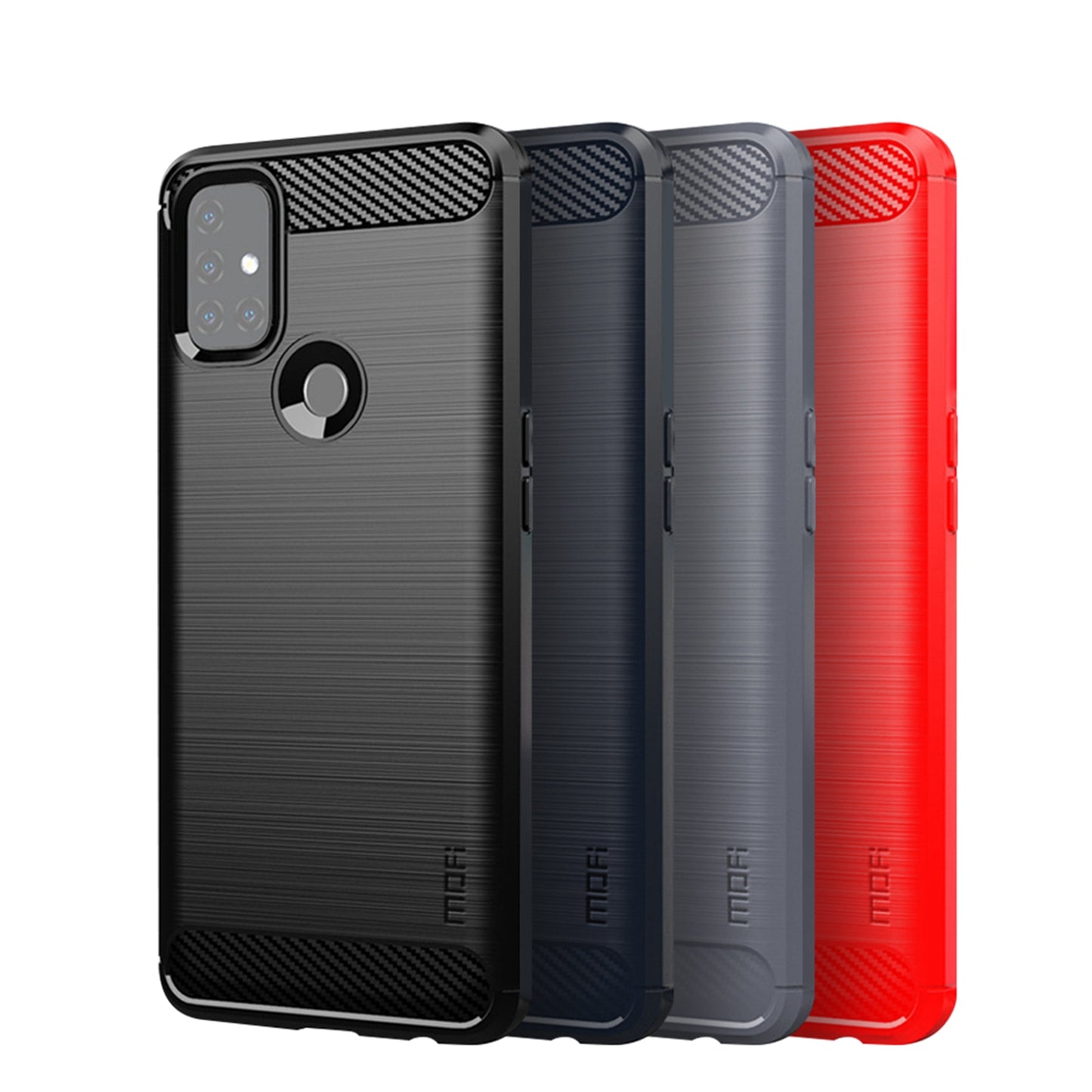 MOFI Carbon Fiber Brushed TPU Cover for OnePlus Nord N10 5G