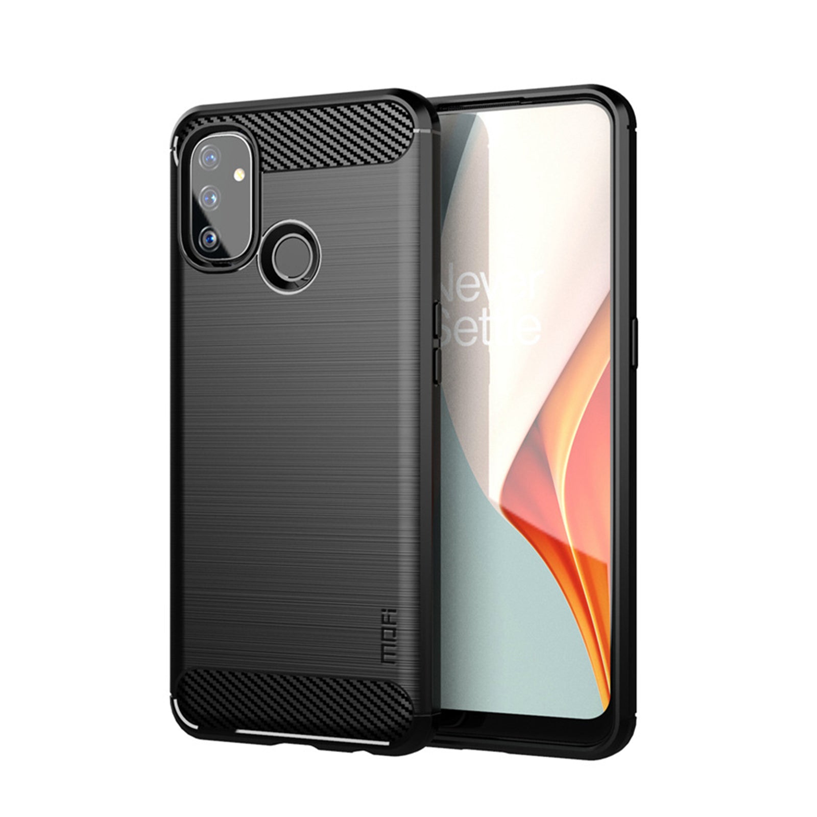 MOFI Carbon Fiber Brushed TPU Cover for OnePlus Nord N100