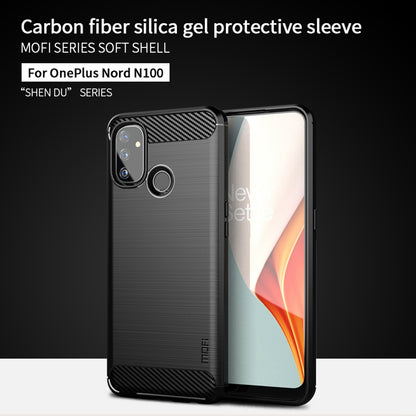 MOFI Carbon Fiber Brushed TPU Cover for OnePlus Nord N100