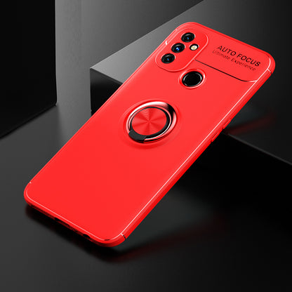 Resistant Defender TPU Cover for OnePlus Nord N100, Finger Ring Holder Kickstand Magnetic Support Drop Protective Phone Case