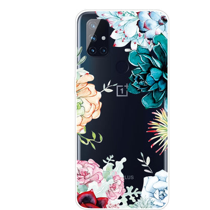 Transparent Pattern Printing TPU Shell for OnePlus Nord N10 5G Soft Phone Case