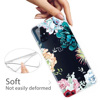 Transparent Pattern Printing TPU Shell for OnePlus Nord N10 5G Soft Phone Case