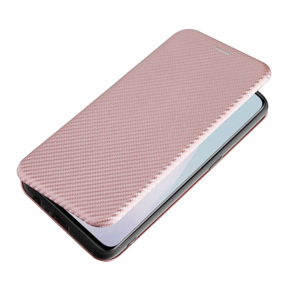 Auto-absorbed Anti-scratch Carbon Fiber Texture Covering for OnePlus Nord N10 5G Stand Leather Case